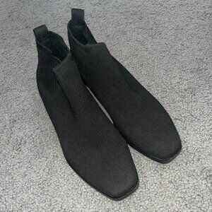 VIVAIA SQUARE TOE ANKLE RYAN PRO WATER-REPELLENT BOOTS -BLACK - EUC - 41.5